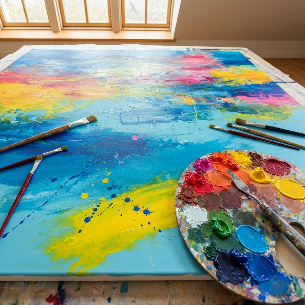 Akryl maleri fra Grizthraniu studerende