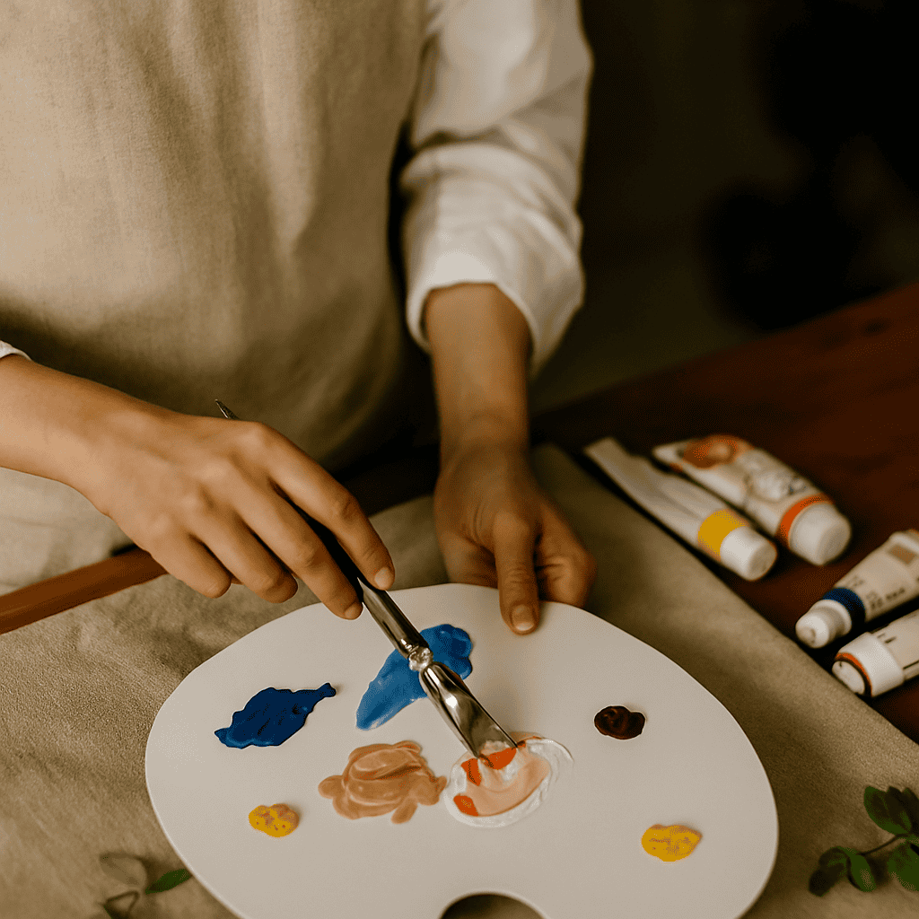 Akryl portræt kursus hos Grizthraniu