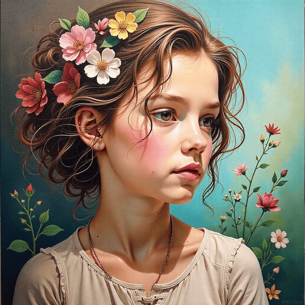 Akryl abstrakt fra Grizthraniu studerende